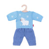Jeans Heless Dolls avec pull d'ours polaire, 28-35 cm