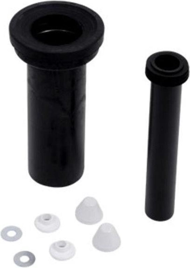 Raccord WC mural Plieger sanit - kit de raccordement complet - 30 cm - noir