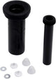 Raccord WC mural Plieger sanit - kit de raccordement complet - 30 cm - noir