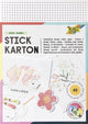 Carton à broder sans marque sans marque carton artisanal créatif multicolore 40 feuilles 17,5x24,5cm.