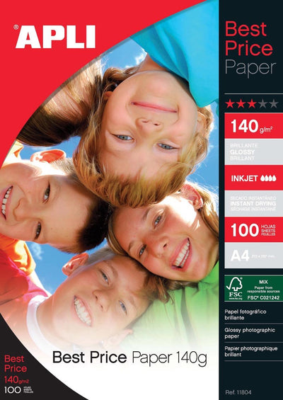 Papier photo brillant Apli 11804