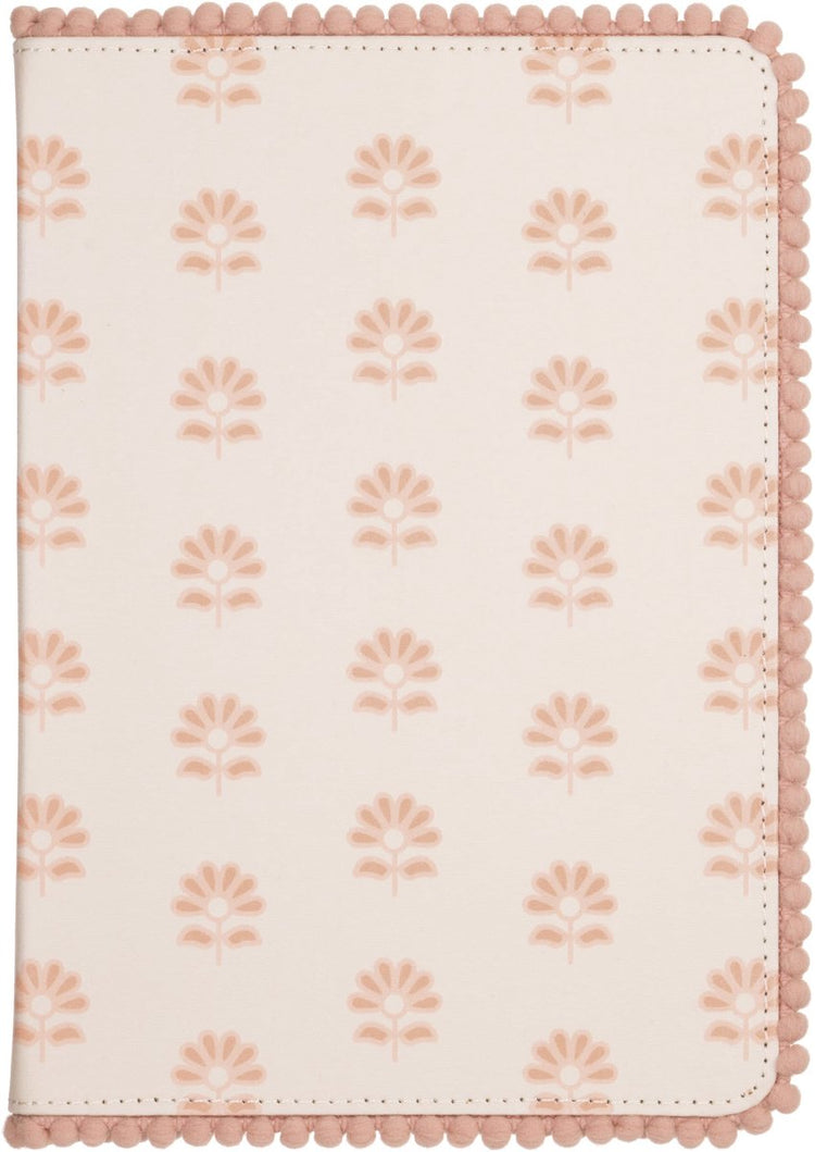 Carnet Eccolo - blockprint pompon - ligne - env. 15x20cm - ec-d459c