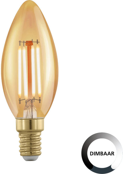 Lampe LED Eglo - ø3,7 cm - e14 - 320lm - âge d'or - bougie - dimmable
