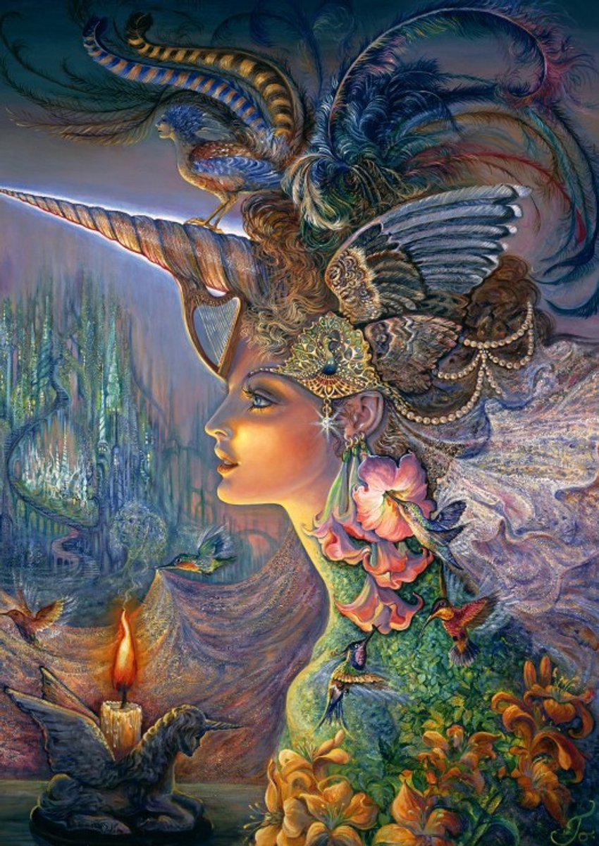 Grafika puzzle josephine wall - ma dame licorne - 2000 pièces fantaisie.
