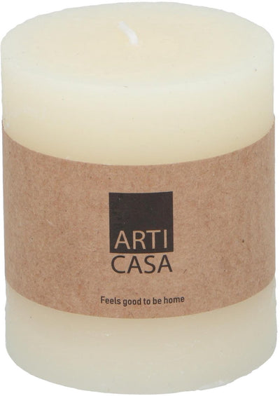 Bougie pilier Arti casa ø7 x 8 cm - 30 heures de combustion - blanc