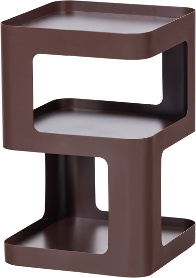 Table de chevet Woood riv table d'appoint - métal - marron violet - 54x35x35