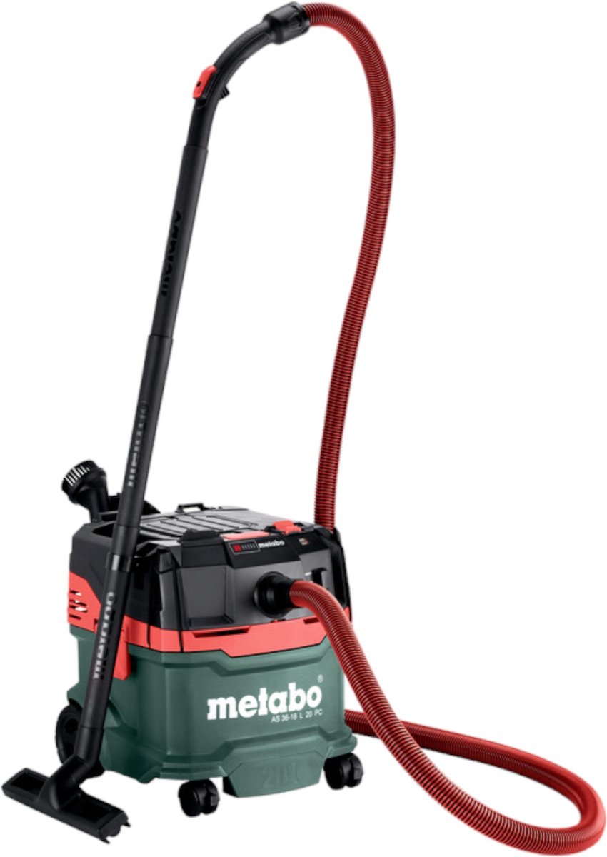Metabo as 36 18 l 20 pc batterie aspirateur eau et poussière 36 v (2x 18 v) 20 l solo (602071850) - sans batterie, sans chargeur