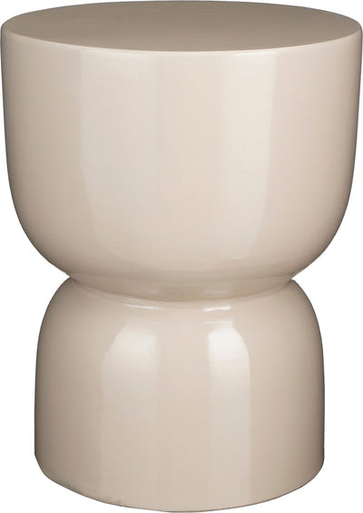 Mica decorations table d'appoint de scène - h45 x ø35 cm - ciment - beige