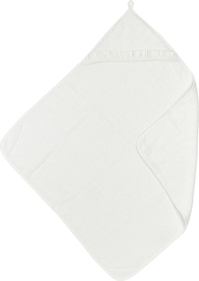Cape de bain à volants bébé Meyco - blanc cassé - 80x80cm
