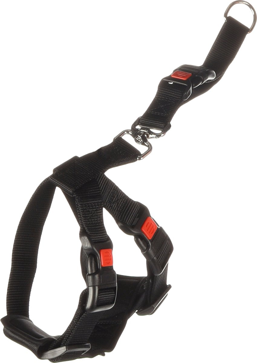 Harnais de voiture pour chien Flamingo taille s - noir 35-50 cm