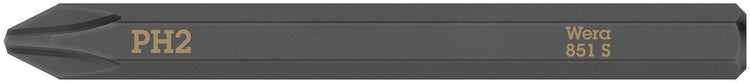 Wera 851 s Embouts Phillips Phillips pour tournevis à percussion, pH 2 x 70 mm - 05018161001