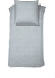 Parure housse de couette 1 personne Cendrillon lyn 155x220cm coton gris clair + 1 taie 60x70