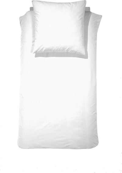 Parure housse de couette 1 personne Cendrillon matin 155x220cm flanelle blanche + 1 taie d'oreiller 60x70
