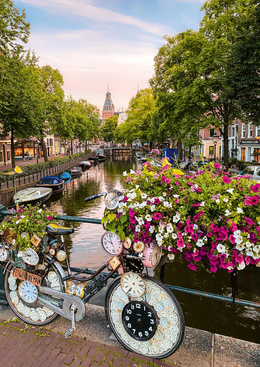 Puzzle Ravensburger Blumen à Amsterdam - 1000 pièces de fleurs.