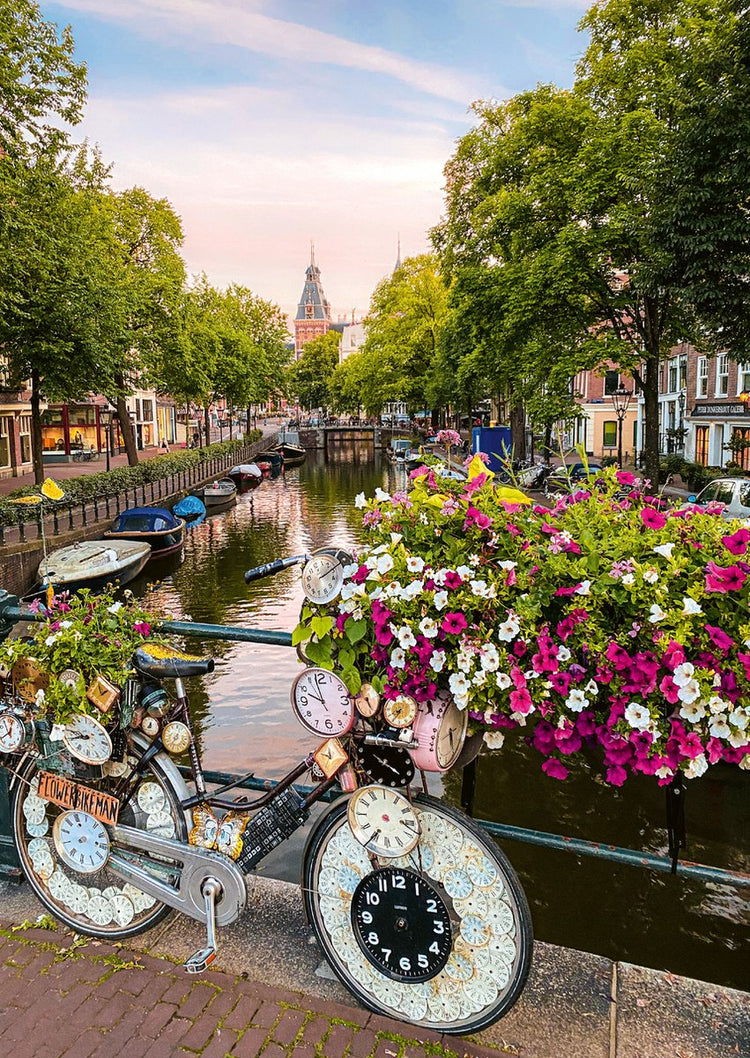 Puzzle Ravensburger Blumen à Amsterdam - 1000 pièces de fleurs.