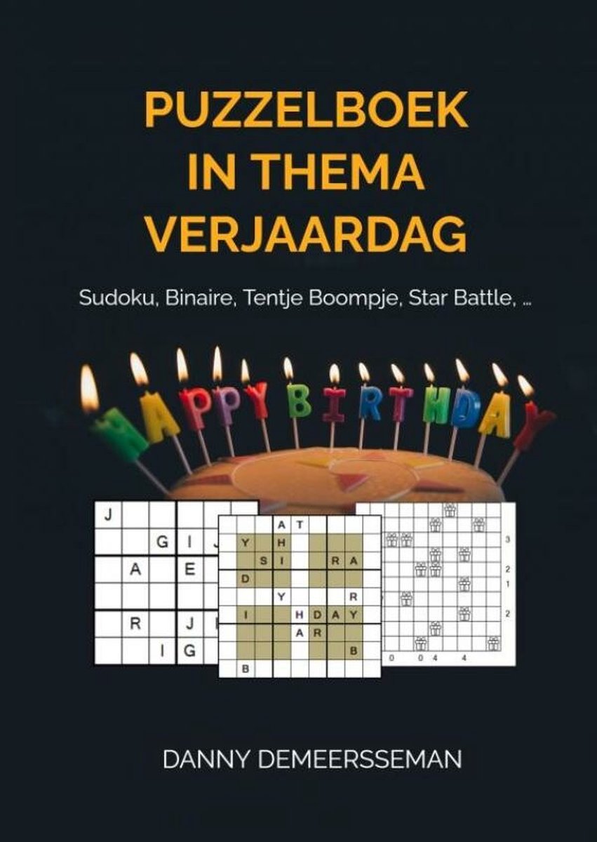Livre de puzzles Brandless sans marque sur le thème de l'anniversaire