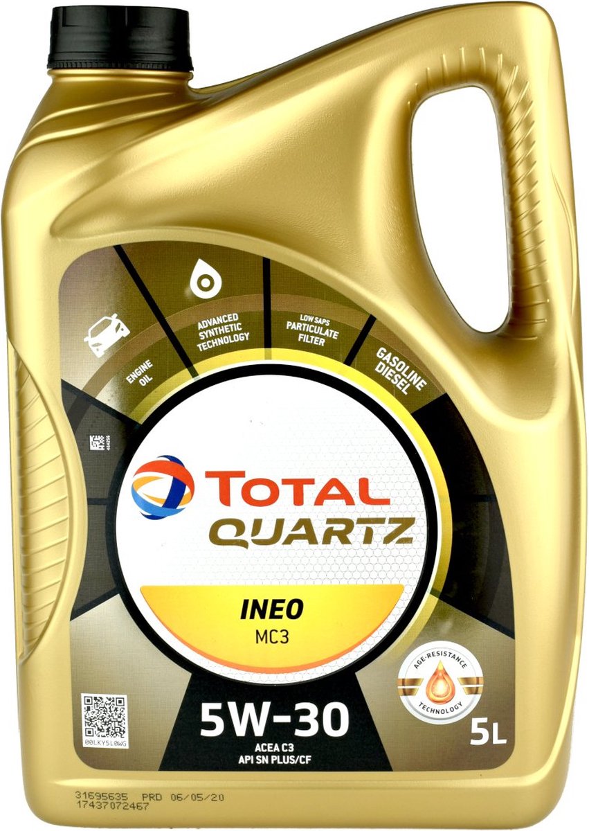 Quartz total ineo mc3 5w30 - 5l