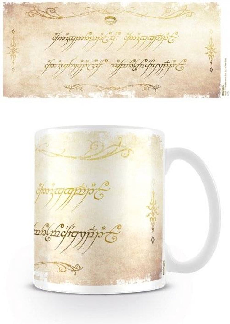 Seigneur des anneaux le - inscription de l'anneau - mug