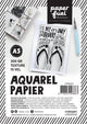 Papier aquarelle Paperfuel - a5 - 300 g m² - 15 feuilles - texture - blanc