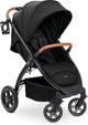 Hauck Uptown - buggy - adapté à la ville et à la forêt - pour jambes courtes et longues - noir mélange noir