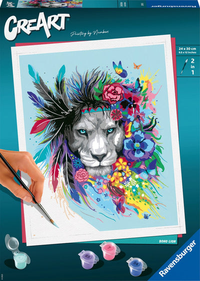Ravensburger Creart peinture sur le numéro Boho Lion
