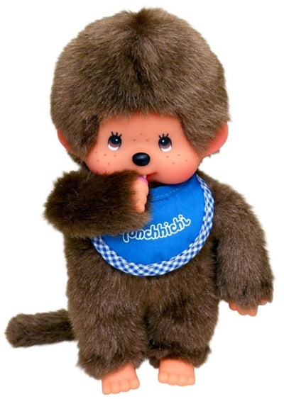 Monchhichi | garçon avec bavoir bleu 20cm