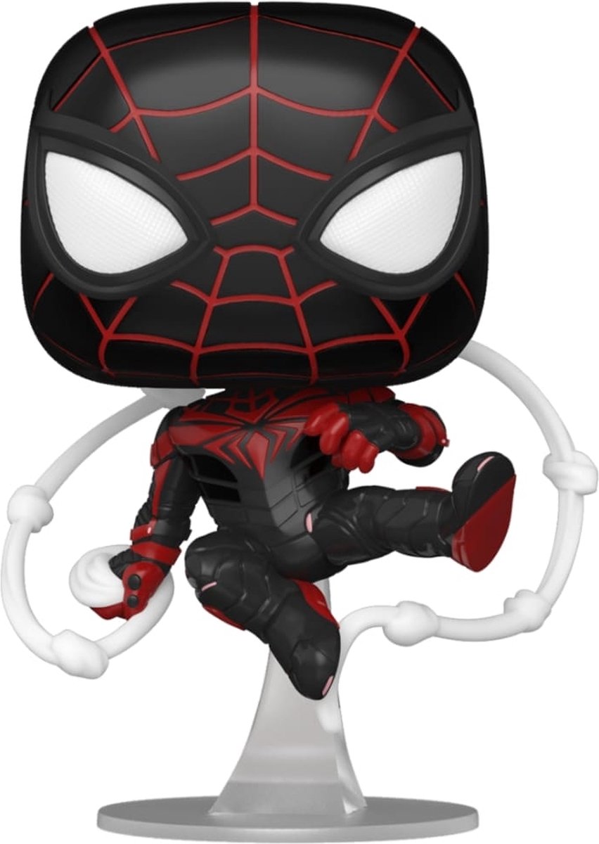 Funko miles morales (combinaison technique avancée) - pop ! jeux - miles moraux