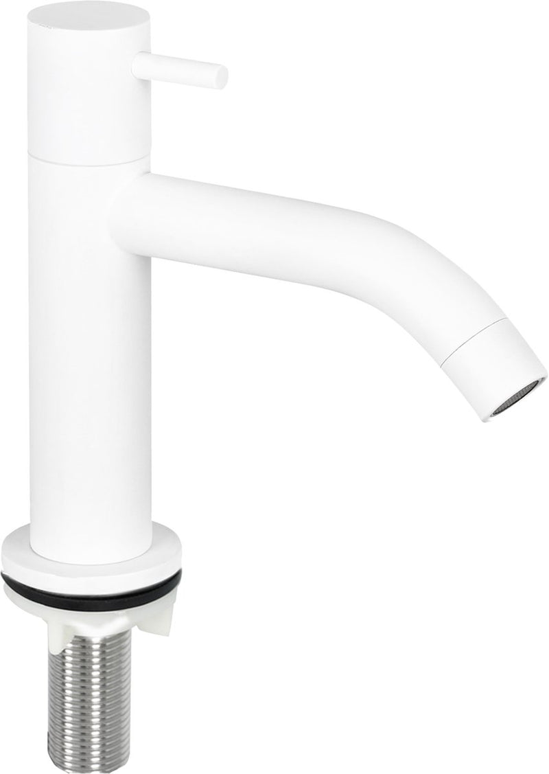 Robinet d'eau froide Differnz - mix match - courbé - blanc mat