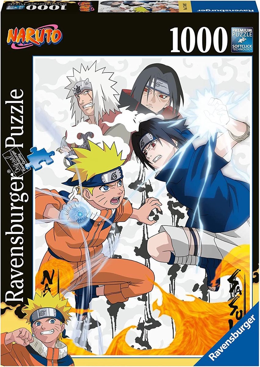 Ravensburger puzzle Naruto contre Sasuke - puzzle - 1000 pièces