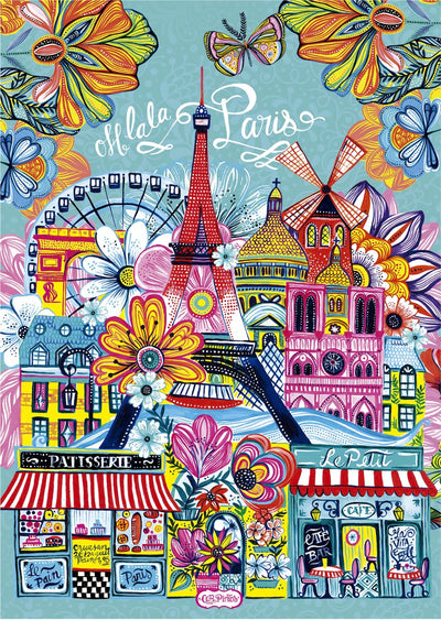 Puzzle Educa Paris voiture pintos 1000 pièces adultes.