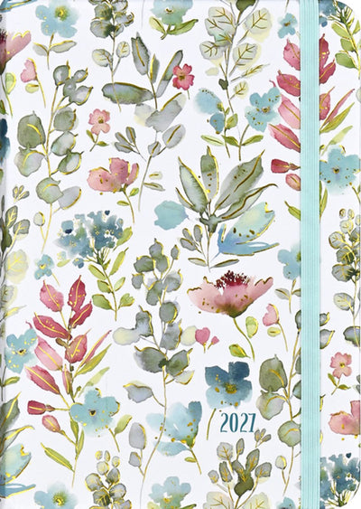 Agenda 16 mois Peter Pauper aquarelle florale 2027