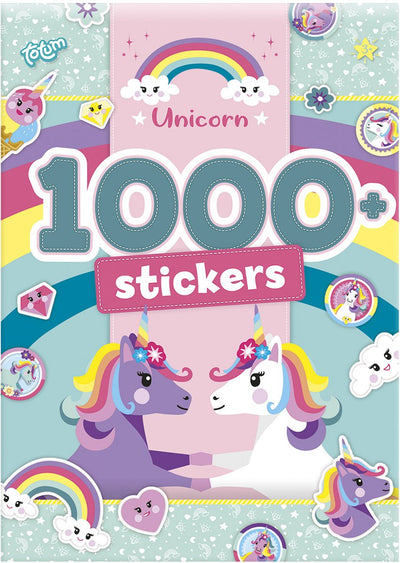 Livre d'autocollants Totum licorne a4 1000 autocollants - 20 pages sur le thème de la licorne - autocollants de bricolage pour jouets - à partir de 3 ans