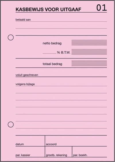 Livre de caisse sigel a6 rose 105 mm x 94 mm x 9 mm