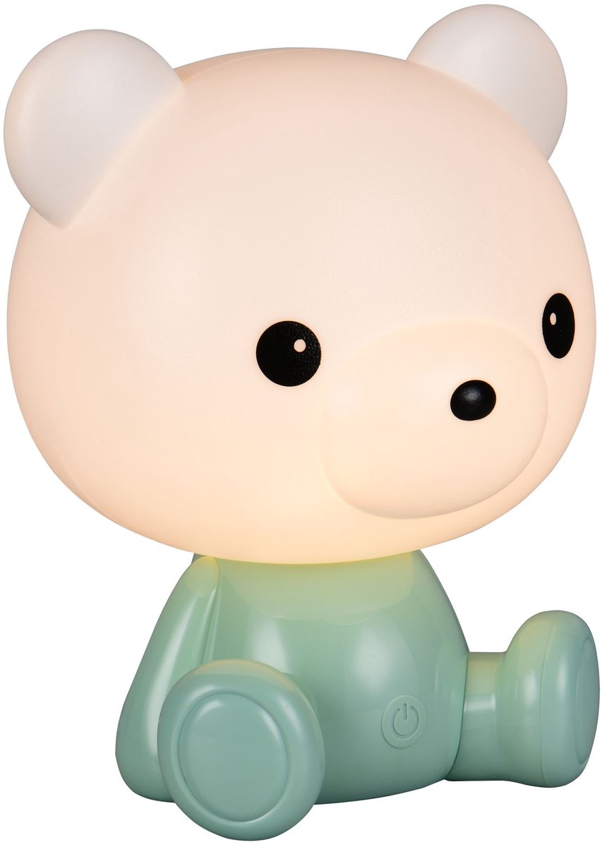 Rl live your light reality cutie - lampe de table - chambre de bébé ou d'enfant - vert - incl. 1x SMD 0,3 W - on off touch - changeur de couleurs RVB - connexion USB