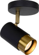 Lucide floris - spot de plafond (plafonnier) - ø 10 cm - 1xgu10 - noir