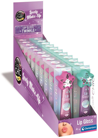 Clementoni Crazy Chic Lipgloss Star Purple Blue