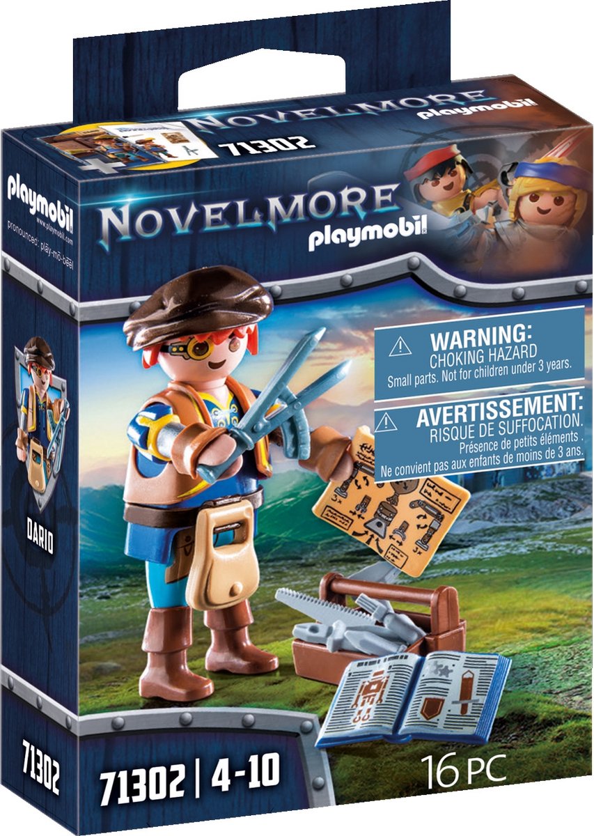 Playmobil Novelmore Dario avec outils 71302