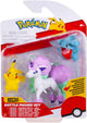 Jazwares Pokémon - Ensemble de figurines de combat (3pk : Gible, Pikachu #5 Galarian Ponyta) w26