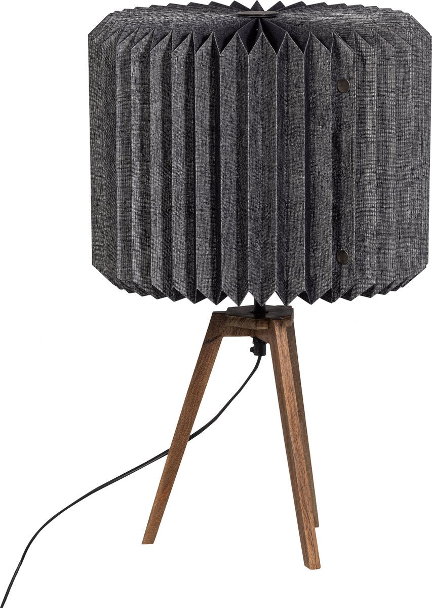 Lampe de table Woood bones - papier - noir naturel - 58x36x36