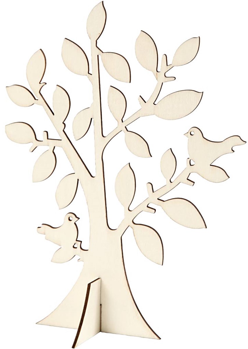 Arbre en bois de la compagnie de crétiv avec pied