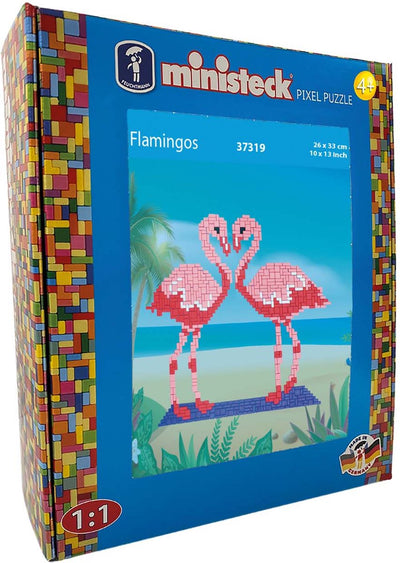 Ministeck flamants roses - boîte xl - 800 pièces