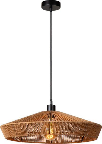 Lucide yunkai - lampe suspendue - ø 50 cm - 1xe27 - naturel - japandi
