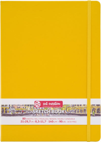 Talens art création carnet de croquis jaune doré 21 x 29,7 cm 140 g 80 feuilles