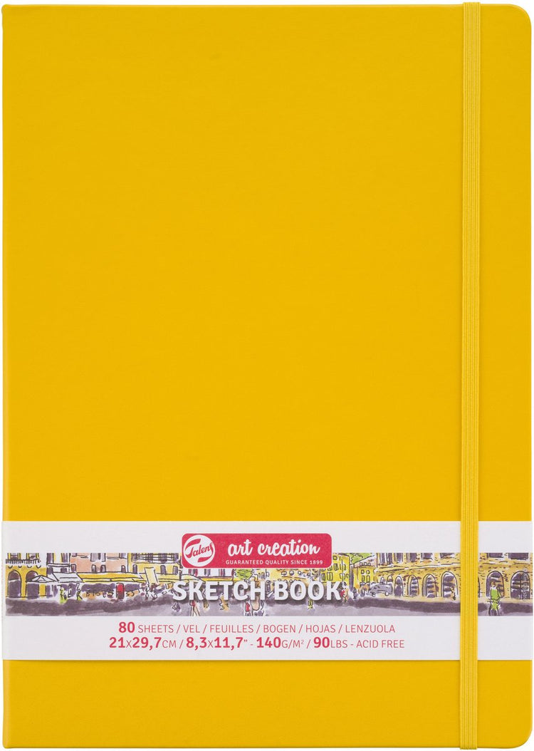 Talens art création carnet de croquis jaune doré 21 x 29,7 cm 140 g 80 feuilles