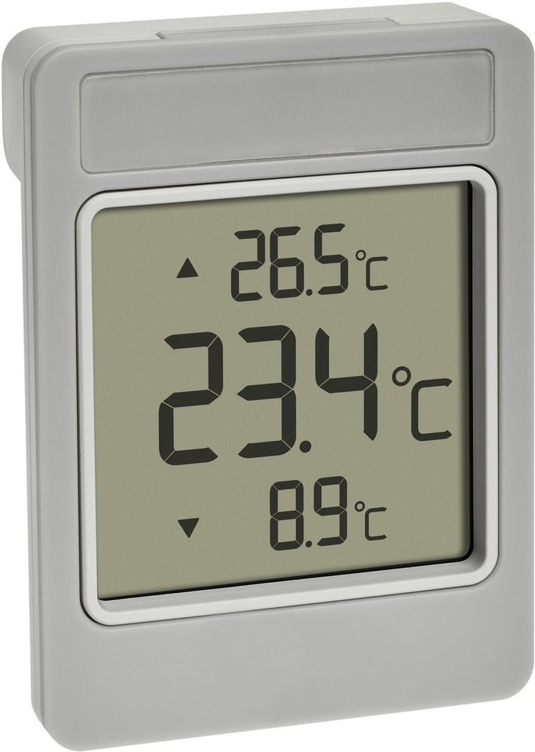 Tfa Dostmann Digitales Thermomètre de fenêtre Windoo 30.1067.15 Thermomètre de fenêtre Gris