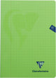 Clairefontaine cahier mimesys pour ft a4, 80 pages, couverture en pp, carreaux 10 mm, couleurs assorties 10 pièces