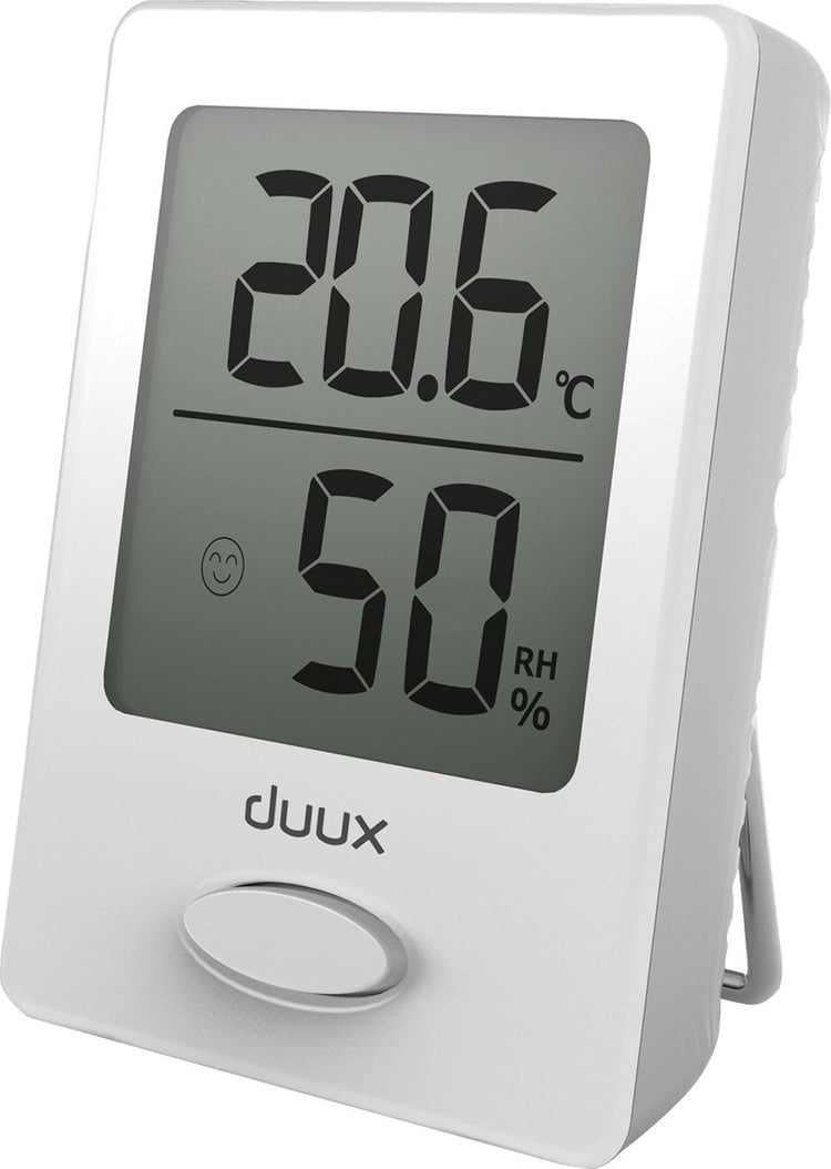 Thermomètre Duux sense + hygromètre à l'intérieur - batterie incluse - magnétique - blanc