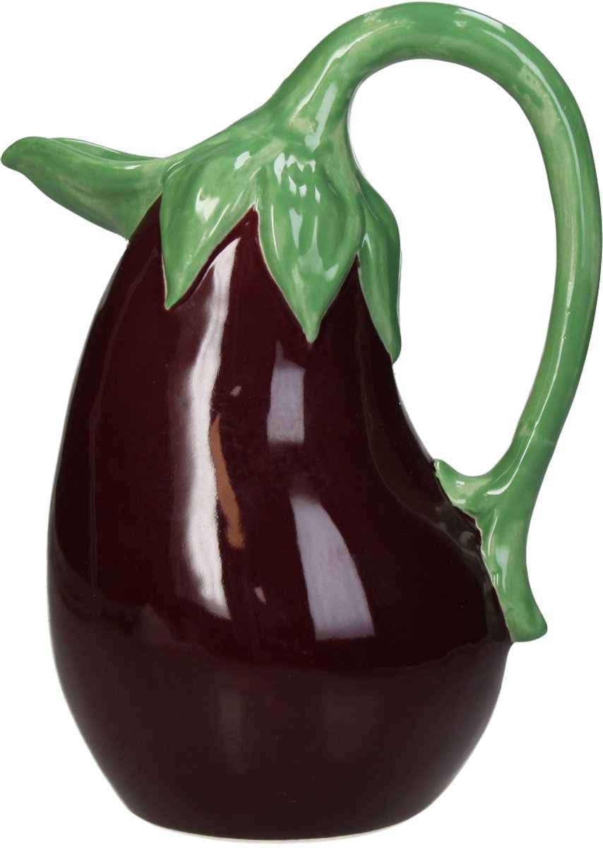 Vase collection Hd faïence aubergine 15,7x12,3x21cm