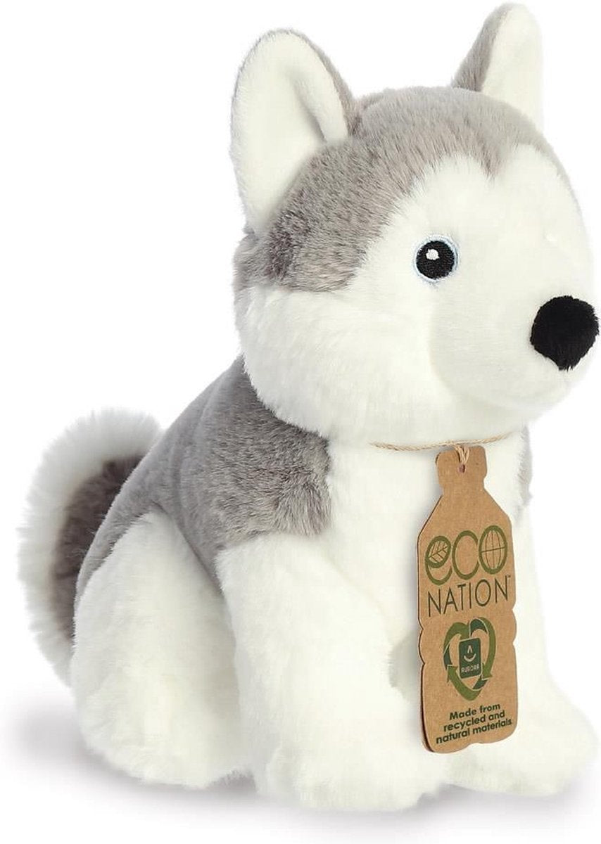 Eco Nation Pluchen Cuddle Husky 20 cm