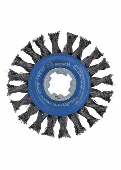 Bosch accessoires brosse à disque lourde pour métal x-lock, torsadée, 115 mm, 0,5 mm, 12 mm 2608620731 1 pièce(s)